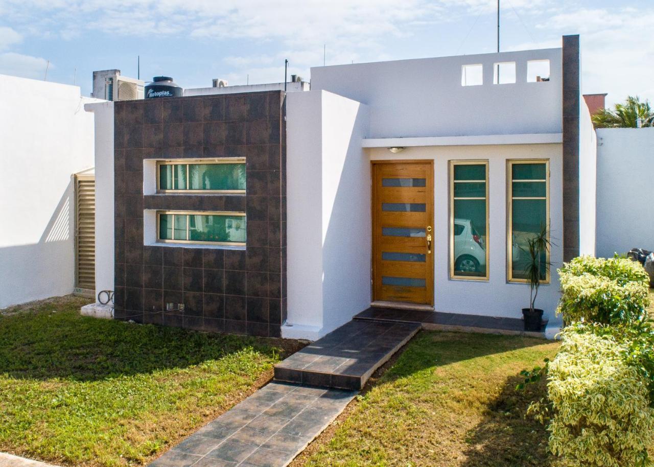 Вилла Casa Moderna En Segura Residencial Hacienda Четумаль Экстерьер фото